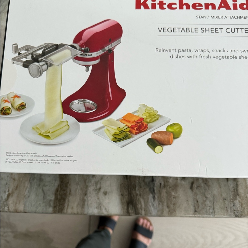 New, in box, never used KitchenAid Vegetable Sheet Cutter